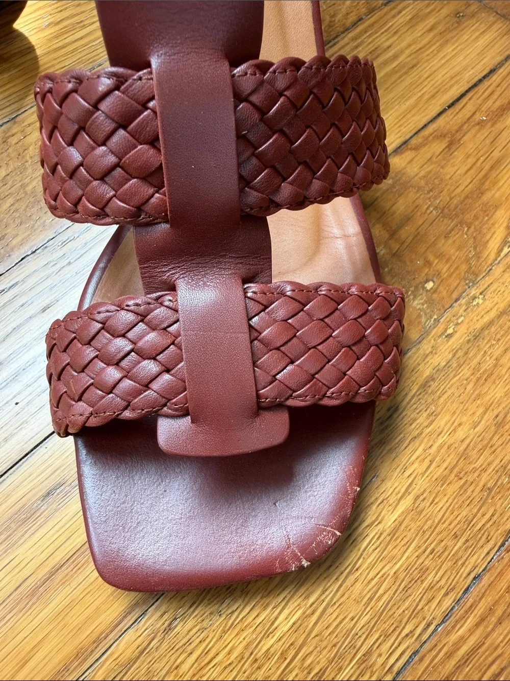 Sezane Felicia Women’s Braided Strap Block Heel Sandals - Picture 8 of 12